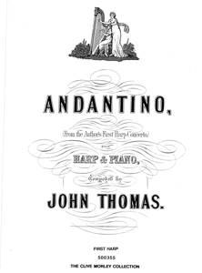 Andantino for Two Harps or Harp and Piano - Download - John Thomas