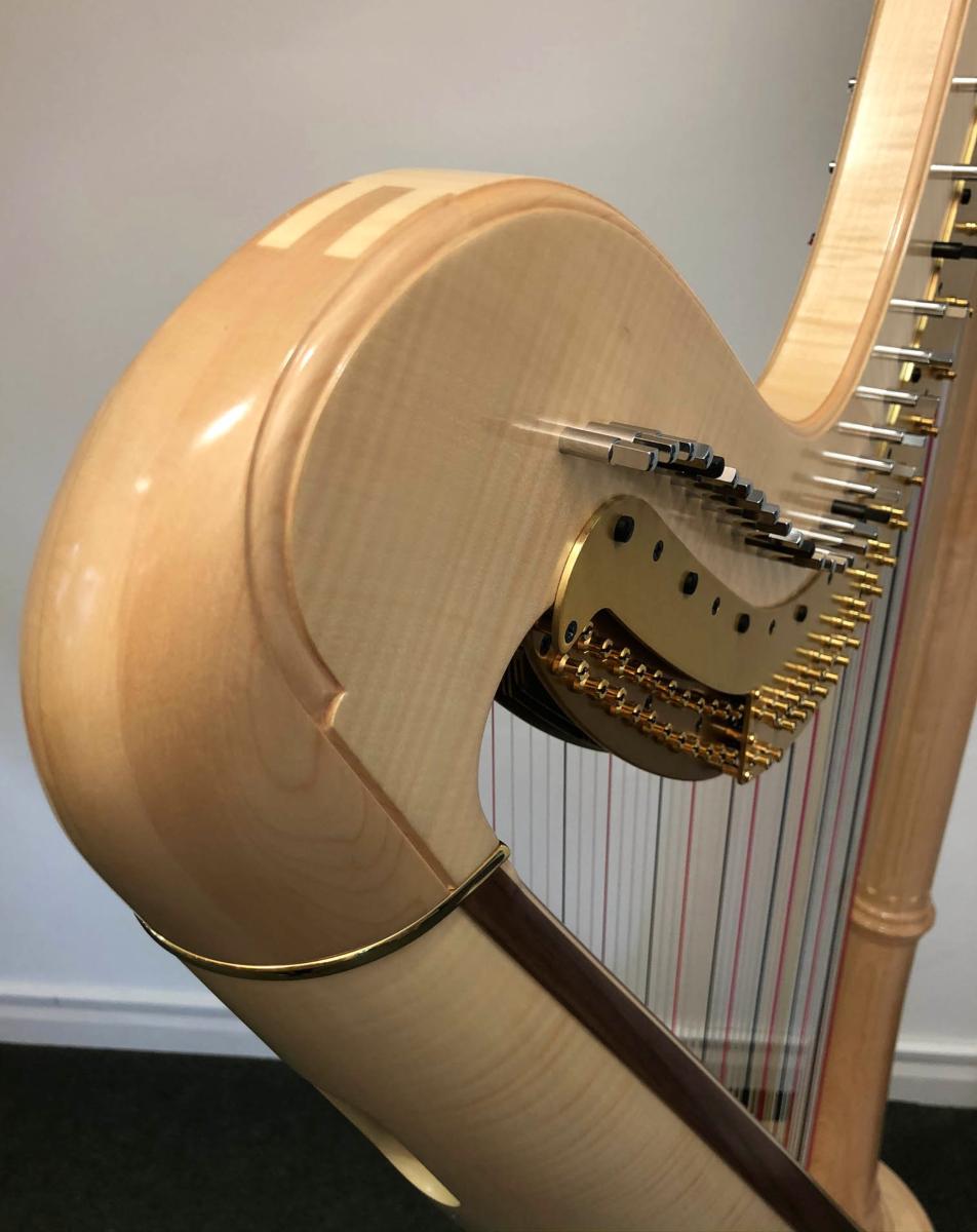 Orpheus 47 Pedal Harp in Maple in Stock