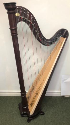 L&H Prelude 40 Lever Harp LH63504 : Mahogany - in Stock