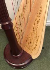 L&H Style 85CG Pedal Harp: Mahogany - in Stock