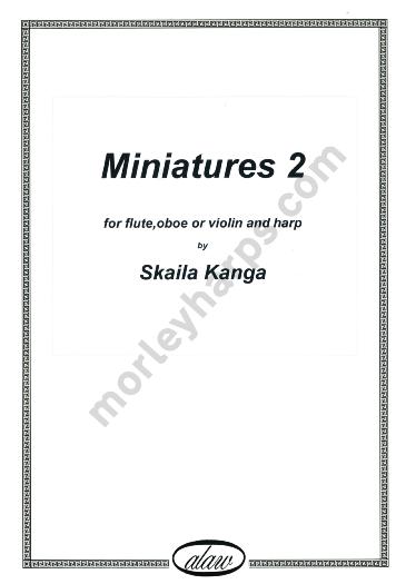 Miniatures 2 - Skaila Kanga - for flute, oboe or violin and harp
