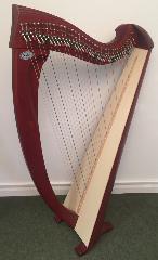 Salvi Una 38 Lever Harp (43742): Mahogany - in Stock