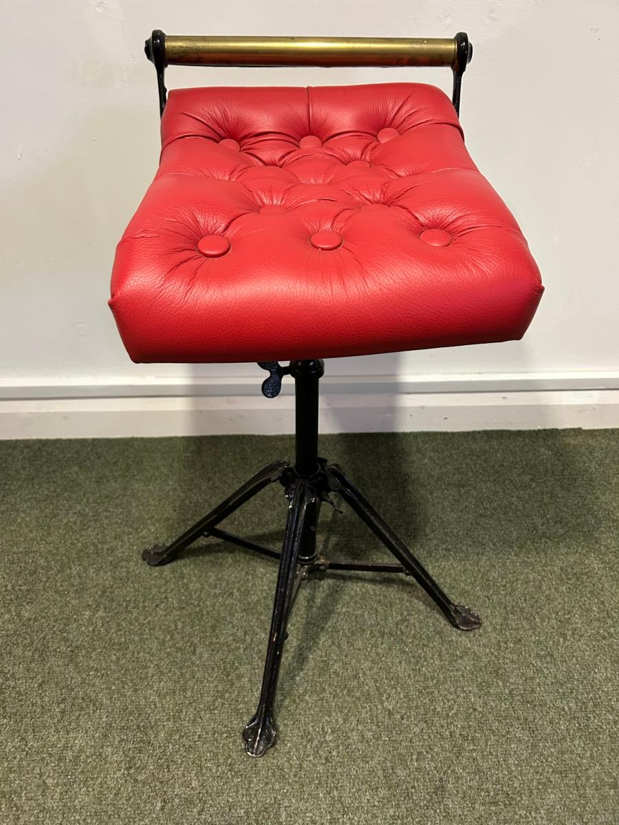 Antique 4 Leg Harp Stool