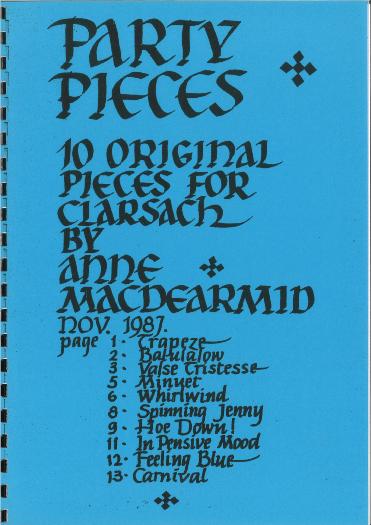 Folio 23: Party Pieces : Original Compositions by Anne Macdearmid - Clarsach Society