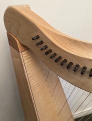 Dusty Strings FH 34 Lever Harp: Maple with Camac levers