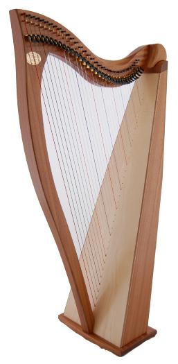 Dusty Strings FH 34 Lever Harp in Sapele