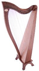 Dusty Strings FH 34 Lever Harp in Walnut