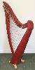 Salvi Titan 38 Lever Harp: Cherry - In Stock