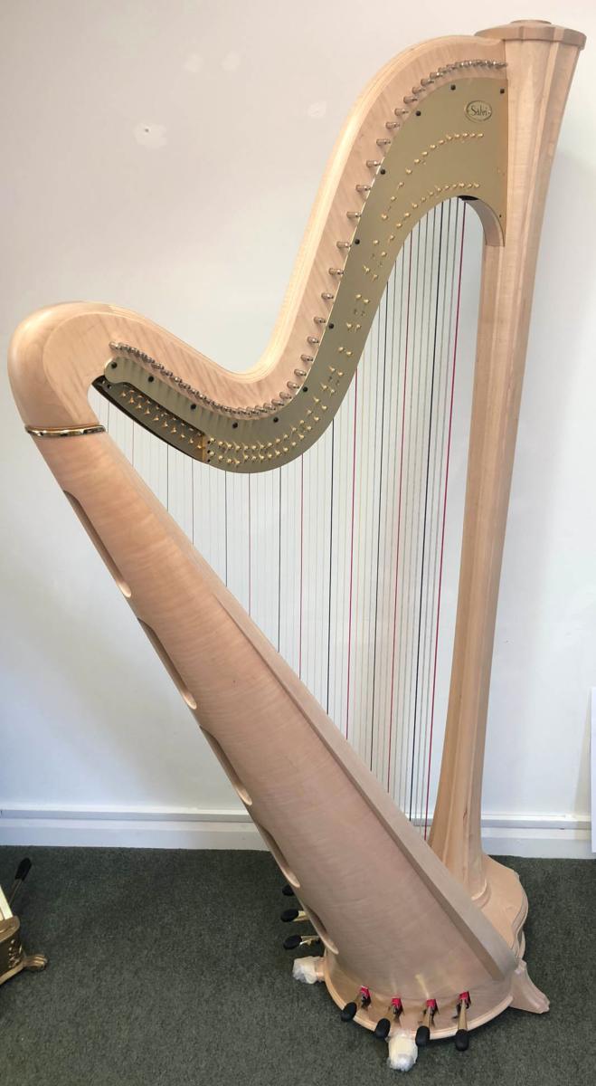 Aurora 47 Pedal Harp Maple Decorated P21662 In Stock