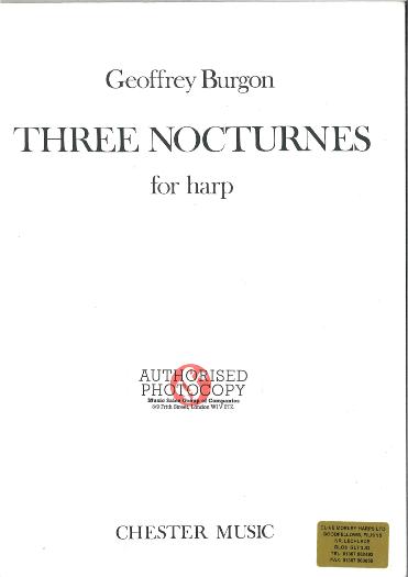 Three Nocturnes for Harp - Geoffrey Burgon