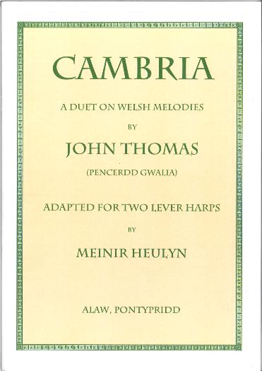 Cambria Duet 2 Lever Harps - John Thomas - Arr by Meinir Heulyn