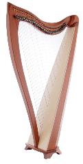 Dusty Strings FH 36 S Lever Harp in Sapele Camac Levers