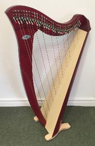 Salvi Mia 34 Lever Harp (44211): Mahogany - in Stock