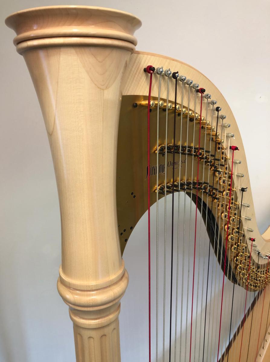 Orpheus 47 Pedal Harp in Maple in Stock