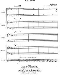 Cecilia by Paul Simon for 5 or more Pedal Harps