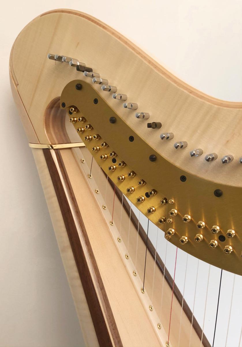 Orpheus 47 Pedal Harp in Maple in Stock
