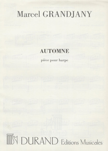 Automne: pièce pour harpe - Marcel Grandjany