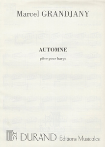 Automne: pièce pour harpe - Marcel Grandjany