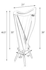 Dusty Strings Ravenna 26 Harp Rental - Initial Payment