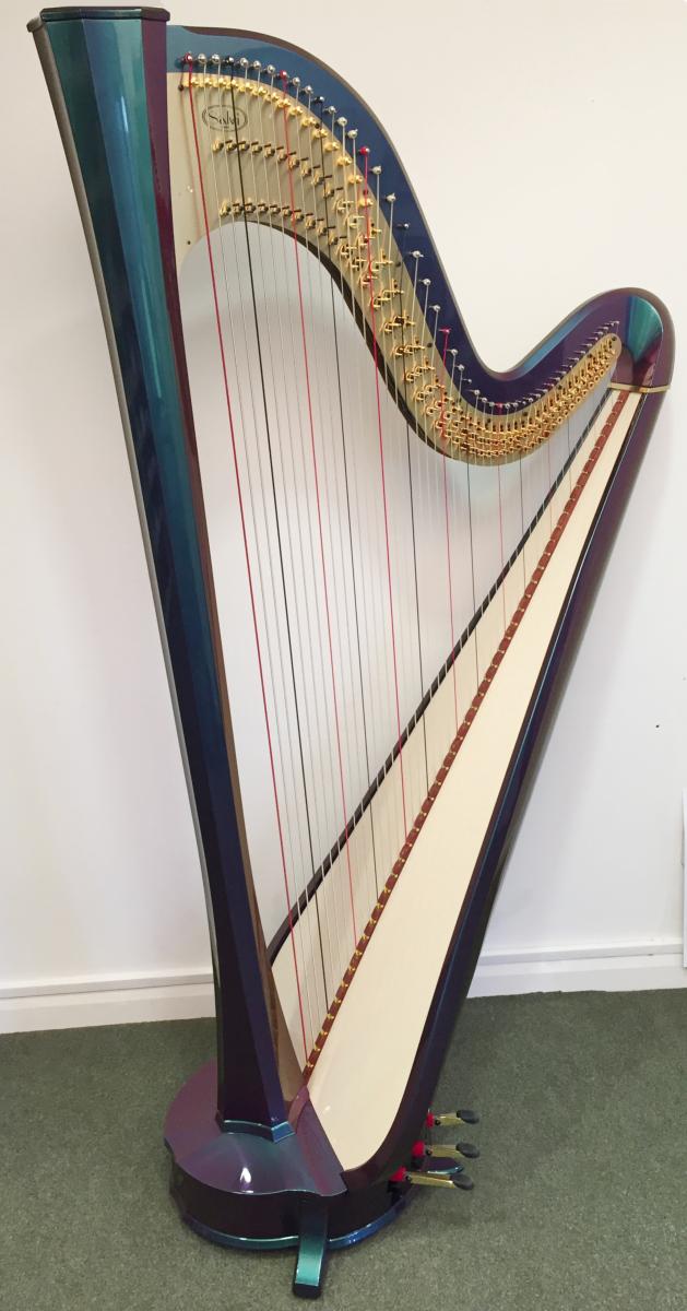 Rainbow 47 CG Electro Acoustic Pedal Harp P 20651