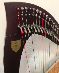 L&H Ogden 34 Lever Harp: Mahogany - in Stock