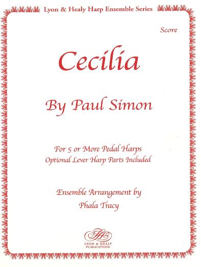 Cecilia by Paul Simon for 5 or more Pedal Harps