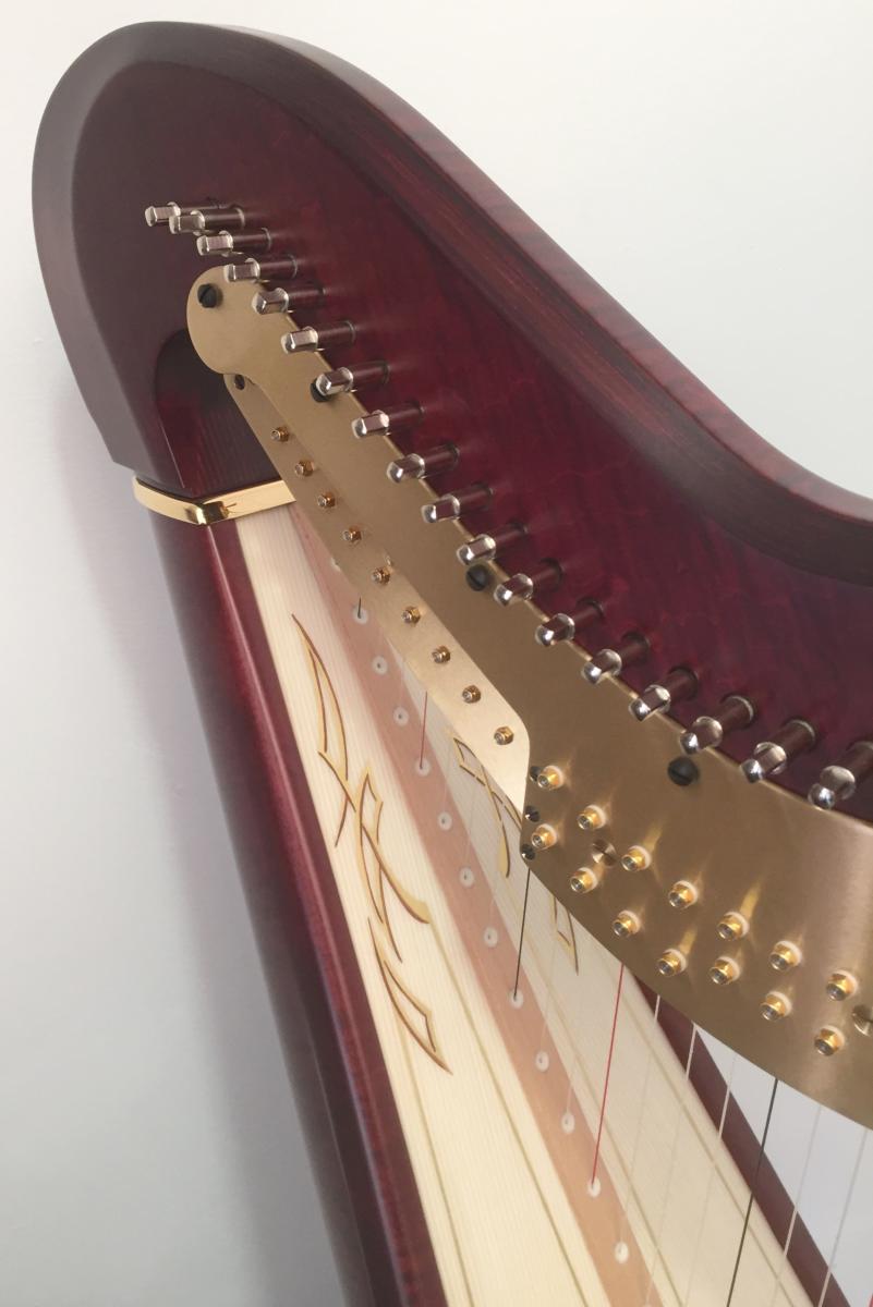 Apollo 47 Pedal Harp in Mahogany finish P21100 In Stock