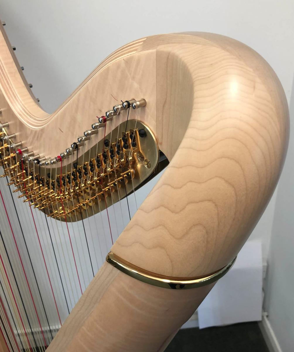 Aurora 47 Pedal Harp Maple Decorated P21662 In Stock