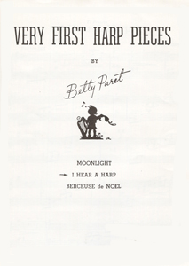 I Hear A Harp (Very First Harp Pieces) - Betty Paret