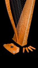 Dusty Strings FH 34 S Lever Harp in Cherry