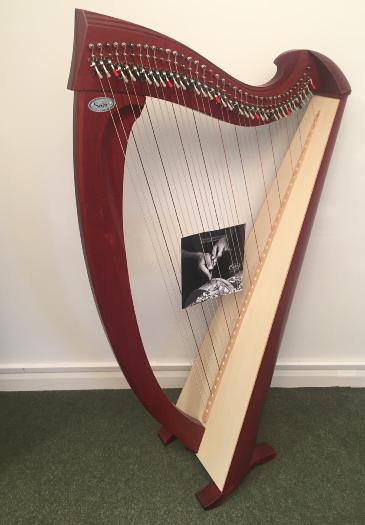 Salvi Una 38 Lever Harp (43742): Mahogany - in Stock