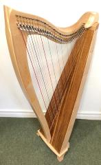 Dusty Strings FH 36 S Lever Harp: Maple and Koa - in Stock