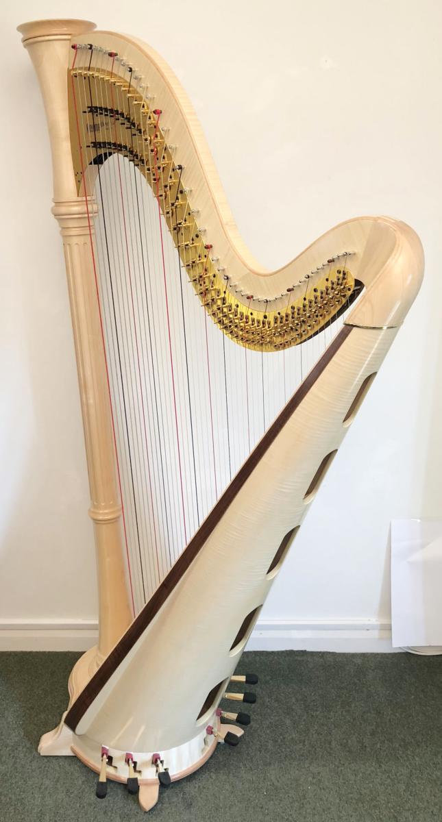 Orpheus 47 Pedal Harp in Maple in Stock