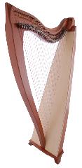 Dusty Strings FH 36 S Lever Harp in Sapele Camac Levers