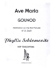 Ave Maria by Gounod / Bach - Arranged for Harp by Phyllis Schlomovitz