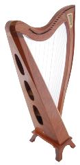 Dusty Strings FH 34 Lever Harp in Bubinga