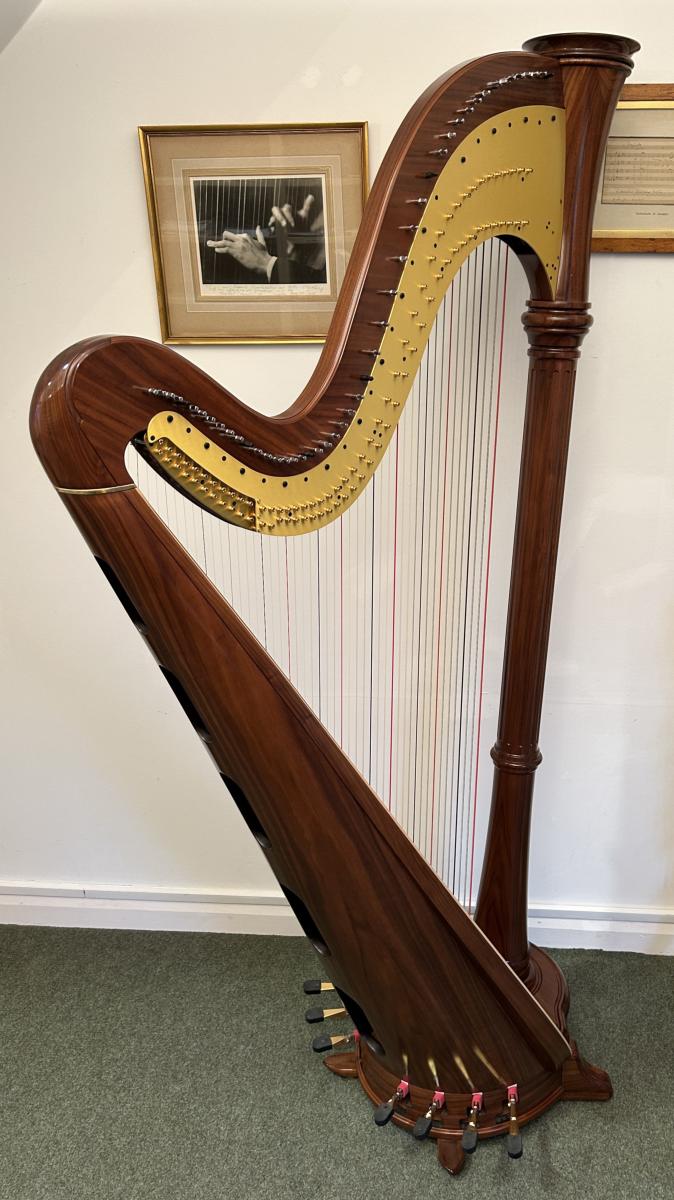 Orpheus 47 Pedal Harp in Walnut Second Hand 2020