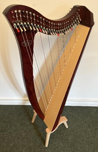 Salvi Juno 27 Lever Harp Mahogany (L44409) - Ex Rental 2023