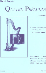 Quatre Preludes Pour Harpe - Marcel Tournier