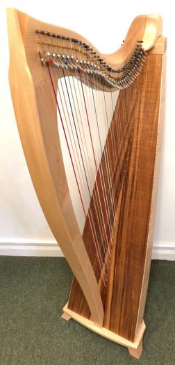 Dusty Strings FH 36 S Lever Harp: Maple and Koa - in Stock