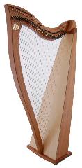 Dusty Strings FH 34 Lever Harp in Sapele
