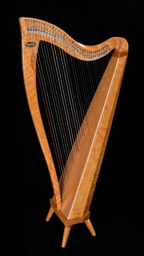 Dusty Strings FH 34 S Lever Harp in Cherry