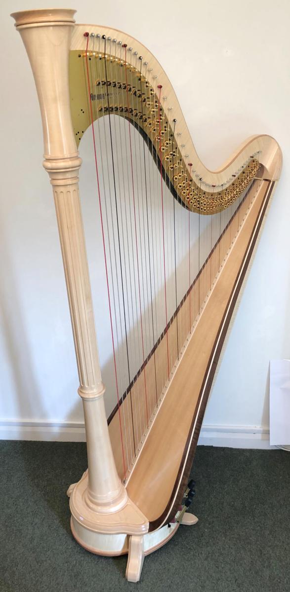 Orpheus 47 Pedal Harp in Maple in Stock
