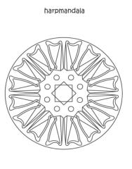 Harpology Colouring Pages - S Canton Arrangements by R Kuhne