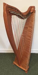 Dusty Strings FH 36 S Lever Harp: Figured Cherry with Pick Up - in Stock