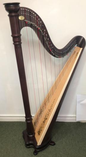 L&H Prelude 40 Lever Harp LH63504 : Mahogany - in Stock