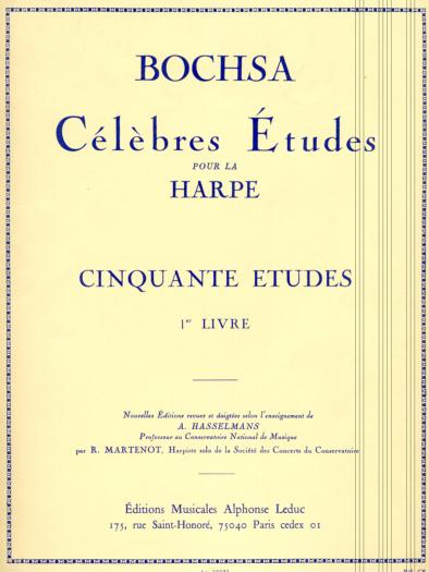 Célèbres Études Pour la Harpe: 50 Études Cahier 1- Bochsa