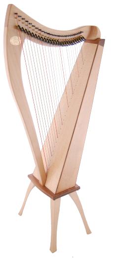 Dusty Strings FH 26 Lever Harp in Maple