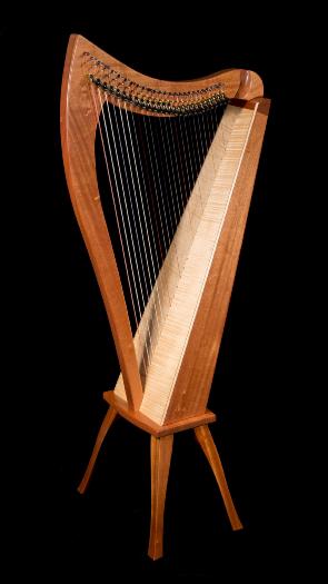 Dusty Strings FH 26 Lever Harp - in Sapele