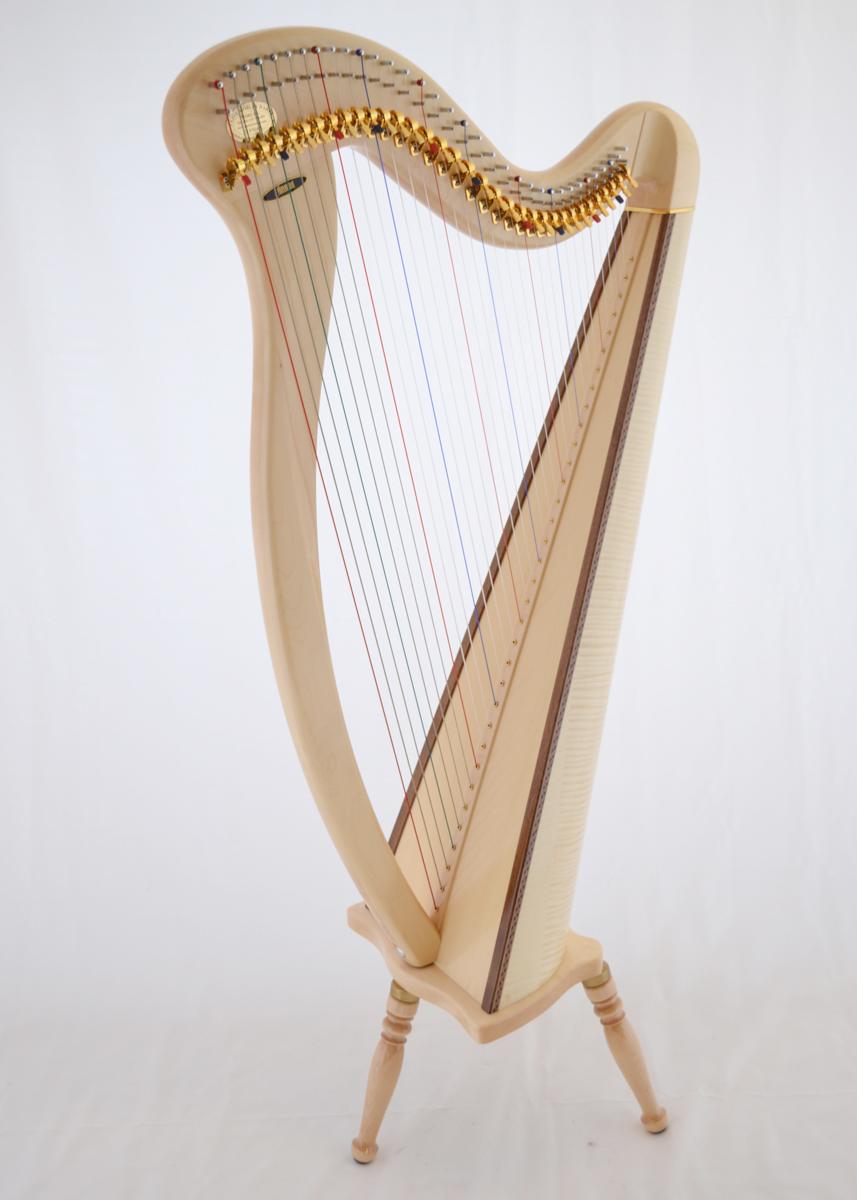 Aoyama Kerry 34 Lever Harp Maple
